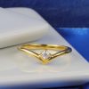 .09 Carat Diamond Engagement Ring 18K Yellow Gold ER0373-4 YG