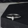 .09 Carat Diamond Engagement Ring 18K White Gold ER0468-WG