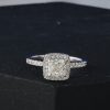 GIA 1.01 Carat Diamond Engagement Ring 18K White Gold ER0518-WG