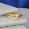 GIA .50 Carat Diamond Engagement Ring 18K Yellow Gold ER0519-YG