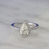 GIA .90 Carat Diamond Engagement Ring 18K White Gold ER0520-WG