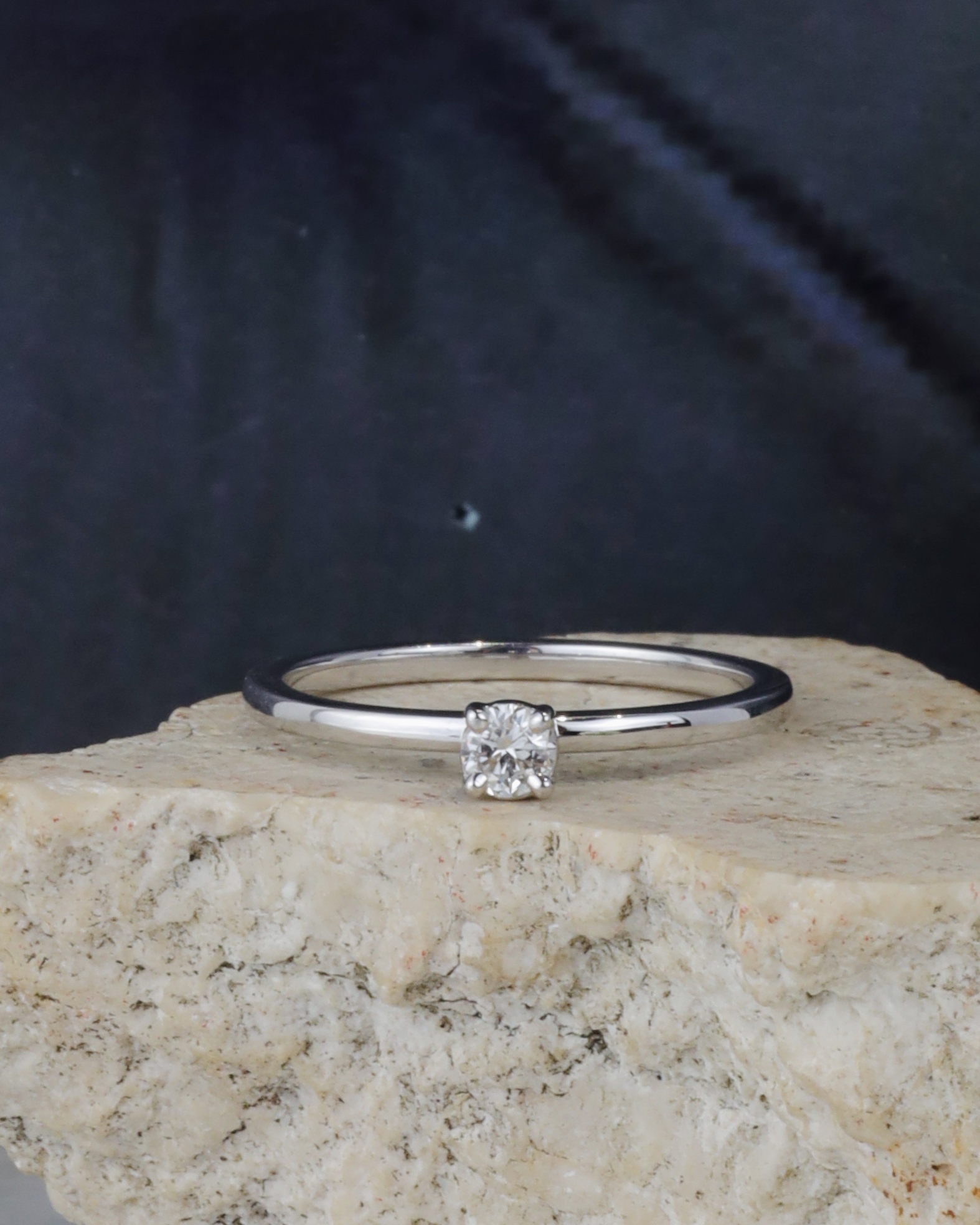 .13 Carat Diamond Engagement Ring 18K White Gold ER0524-WG