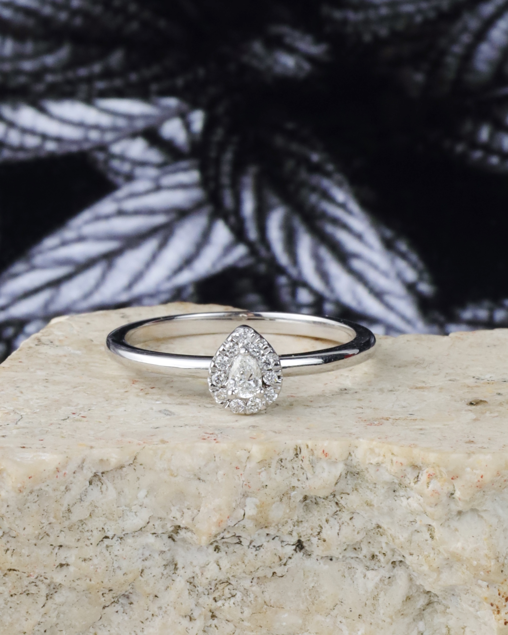 .12 CTW Diamond Engagement Ring 18K White Gold ER0559-WG