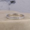 .32 CTW Diamond Half Eternity Ring 14K White Gold HE296-8 WG