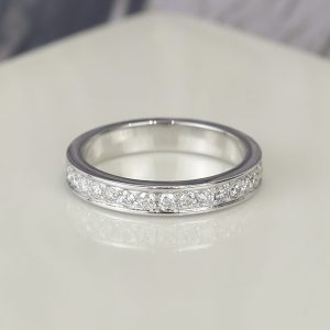 .32 CTW Diamond Half Eternity Ring 14K White Gold HE296-10 WG