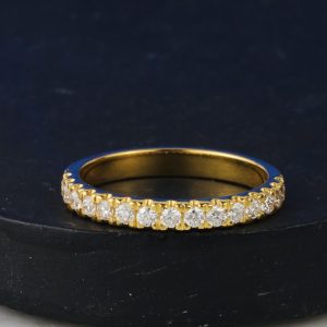 .45 CTW Diamond Half Eternity Ring 14K Yellow Gold HE447-1 YG