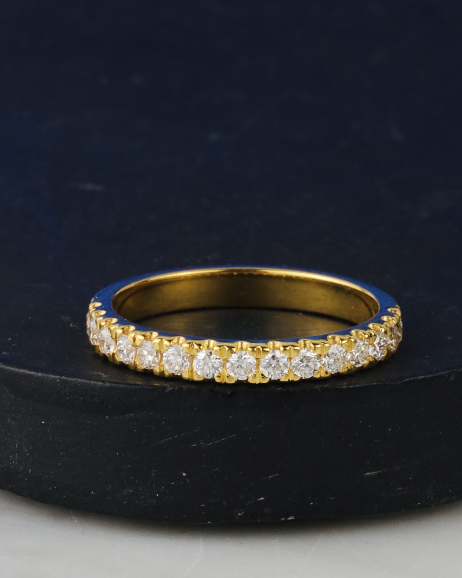 .45 CTW Diamond Half Eternity Ring 14K Yellow Gold HE447-1 YG