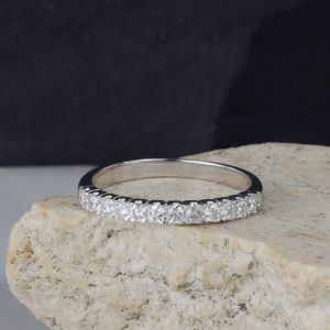 .12 CTW Diamond Half Eternity 18K White Gold HE455-WG