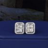 1.009 CTW Diamond Stud Earrings 14K White Gold JS268E-WG