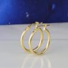 18K Yellow Gold Loop Earrings ME07-YG