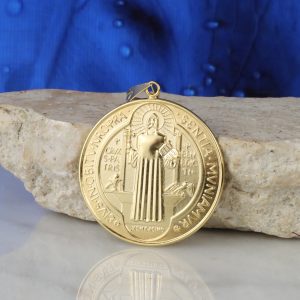 18K Yellow Gold Medallion Pendant MP16-1 YG