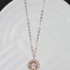 .25 CTW Dancing Diamond Necklace 18K Twotone Gold N156-3 RG