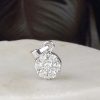 .28 CTW Diamond Illusion Pendant 14K White Gold PN156-WG