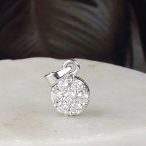 .28 CTW Diamond Illusion Pendant 14K White Gold PN156-WG