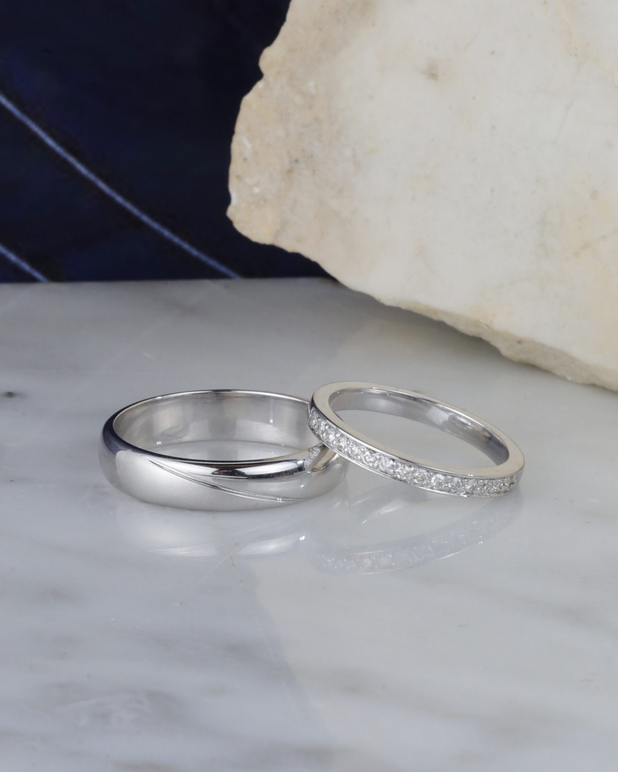 .15 CTW Diamond Wedding Rings 14K White Gold WR278-5 WG