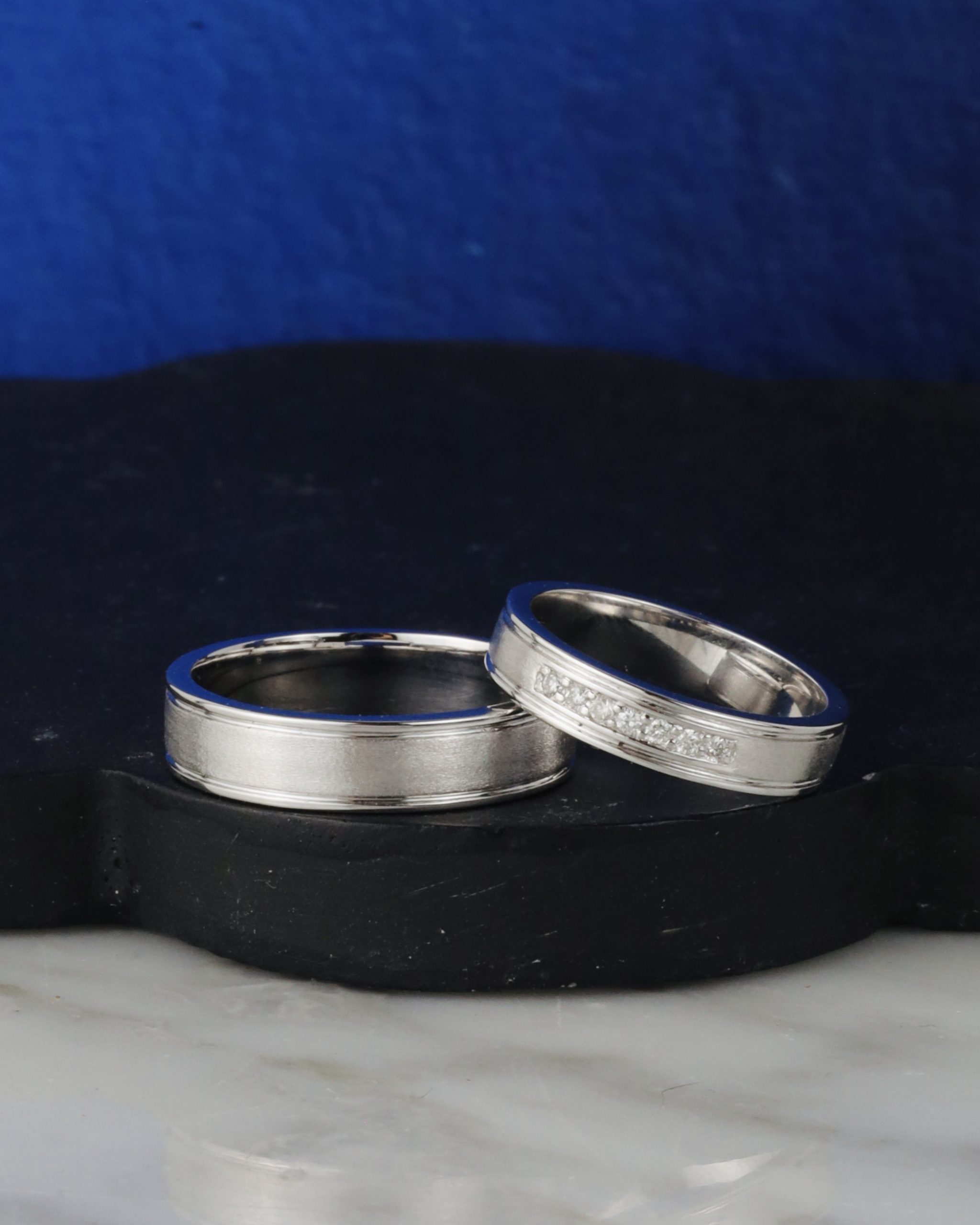 .07 CTW Diamond Wedding Rings 18K White Gold WR426-1 WG