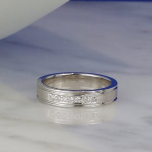 .07 CTW Diamond Wedding Ring 18K White Gold WR426A-2 WG