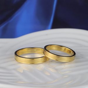 14K Yellow Gold Wedding Rings WR455-1 YG