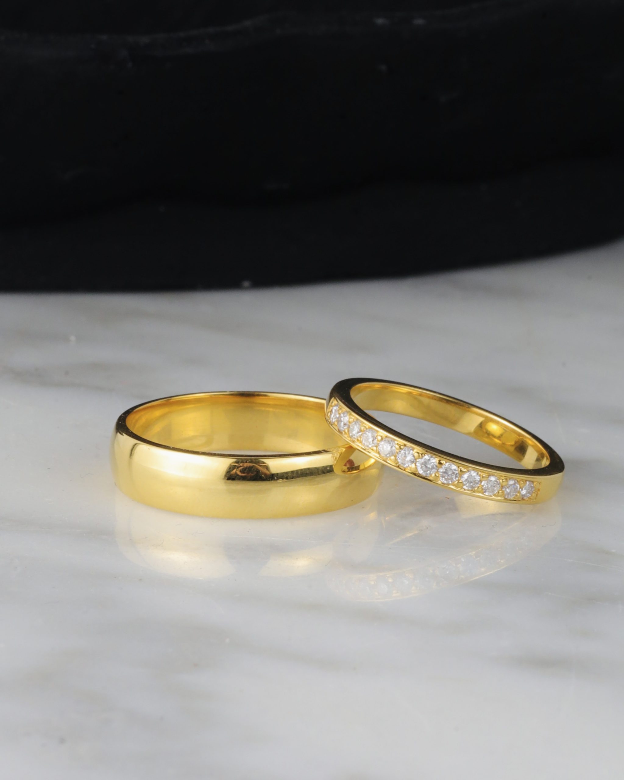 Diamond Wedding Rings 14K Yellow Gold WR461-YG