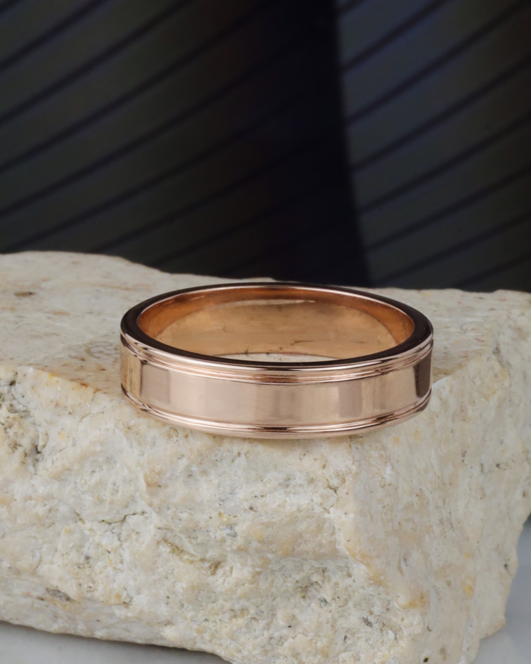 18K Rose Gold Wedding Ring WR464-RG