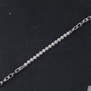 .184 CTW Diamond Bracelet 14K White Gold B265-1 WG