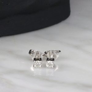 .20 CTW Diamond Stud Earrings 18K White Gold E0373-WG