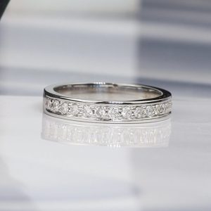 .32 CTW Diamond Half Eternity 14k White Gold HE296-11 WG