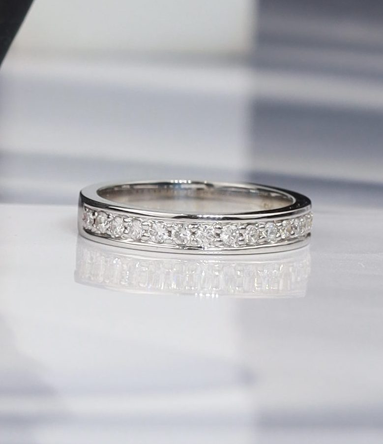 .32 CTW Diamond Half Eternity 14k White Gold HE296-11 WG