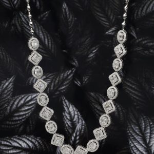 2.25 CTW Diamond Necklace 14K White Gold N458-WG