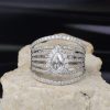 1.40 CTW Diamond Ring 14K White Gold PR457-WG
